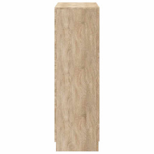 vidaXL Shoe Cabinet with 7 Compartments Oak Look