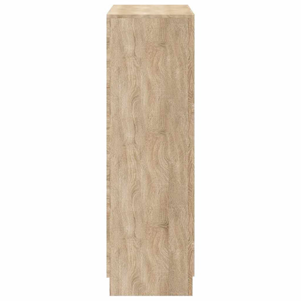 vidaXL Shoe Cabinet with 7 Compartments Oak Look