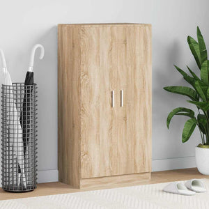 vidaXL Shoe Cabinet with 7 Compartments Oak Look