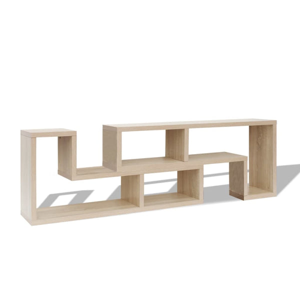 vidaXL Double L-Shaped TV Cabinet Oak