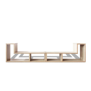 vidaXL Double L-Shaped TV Cabinet Oak