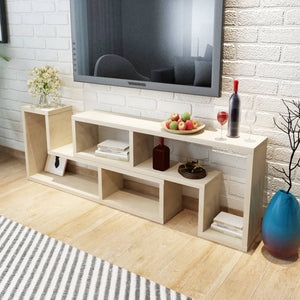 vidaXL Double L-Shaped TV Cabinet Oak