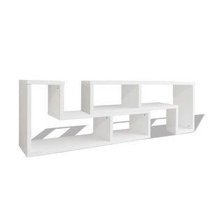 vidaXL Double L-Shaped TV Cabinet White