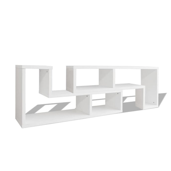 vidaXL Double L-Shaped TV Cabinet White