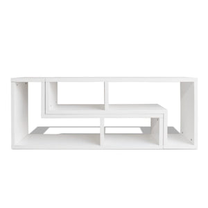 vidaXL Double L-Shaped TV Cabinet White