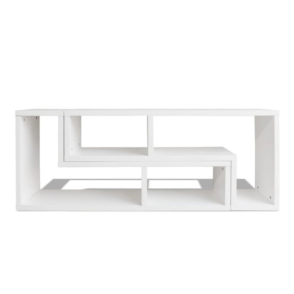 vidaXL Double L-Shaped TV Cabinet White