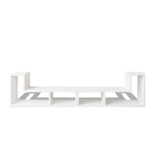 vidaXL Double L-Shaped TV Cabinet White