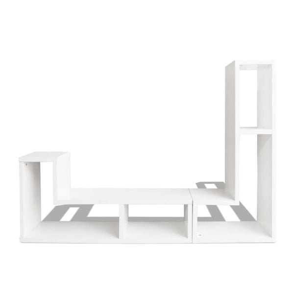 vidaXL Double L-Shaped TV Cabinet White