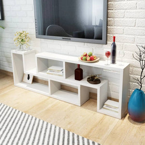 vidaXL Double L-Shaped TV Cabinet White