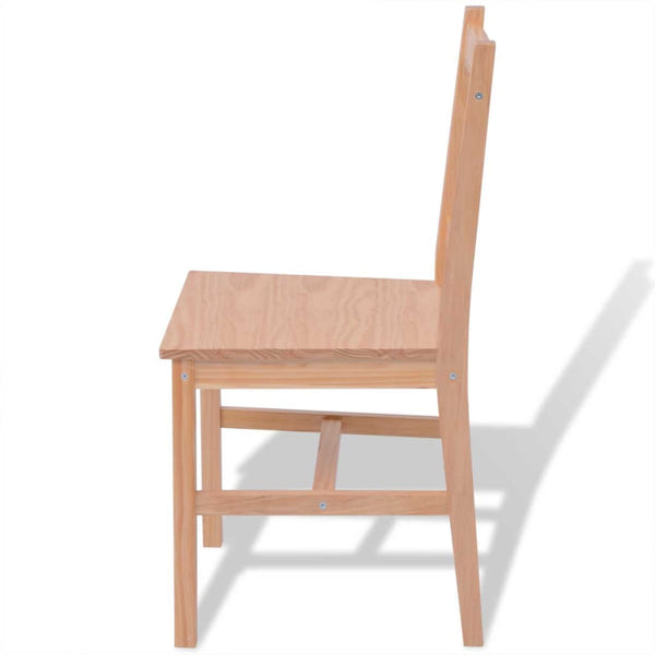 vidaXL Seven-Piece Dining Set Pine Wood