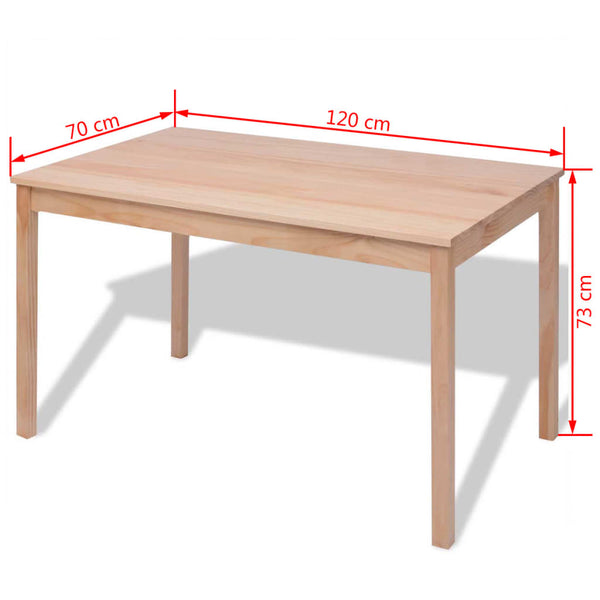 vidaXL Seven-Piece Dining Set Pine Wood