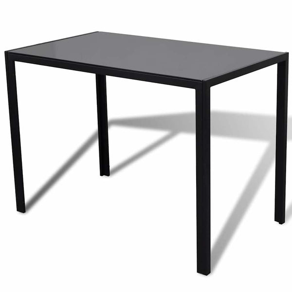vidaXL 5-Piece Dining Set Black