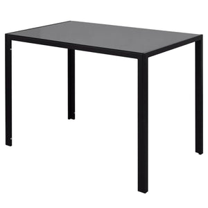 vidaXL 7-Piece Dining Set Black
