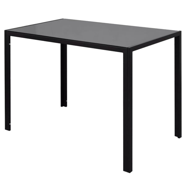 vidaXL 7-Piece Dining Set Black