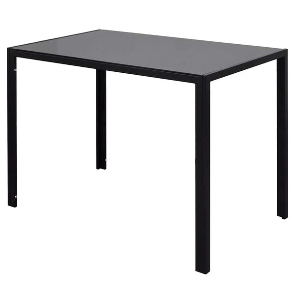 vidaXL 5-Piece Dining Set Black and White