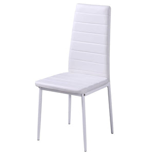 vidaXL 5-Piece Dining Set Black and White
