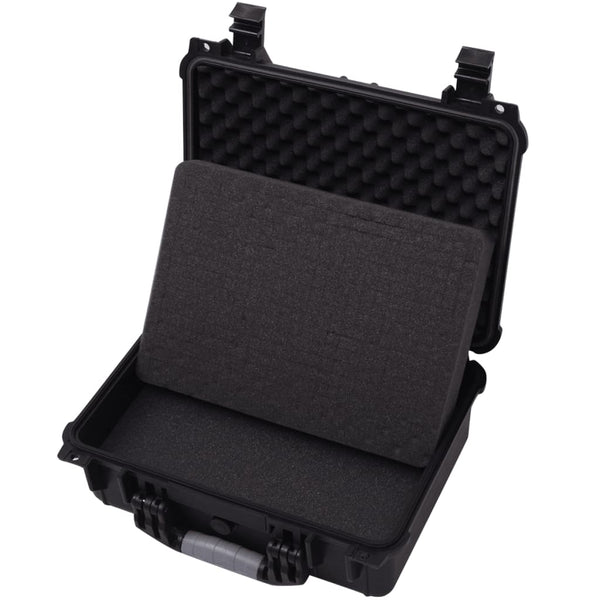vidaXL Hazardous Material Case Black 40.6x33x17.4 cm