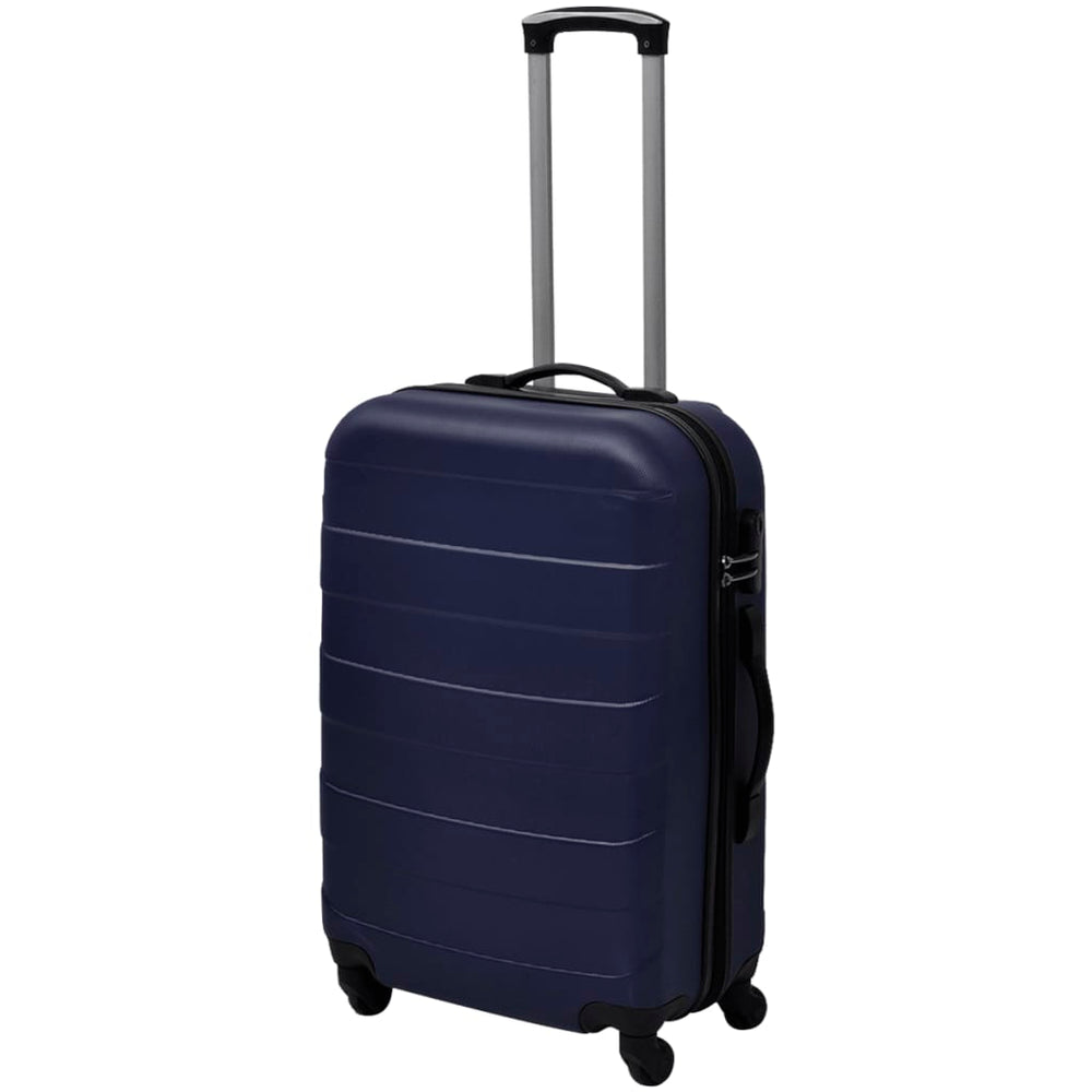 vidaXL 3-Piece Hardshell Suitcase Set Blue 45.5/55/66 cm