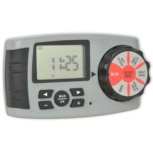 vidaXL Automatic Irrigation Timer with 4 Zones 3 V