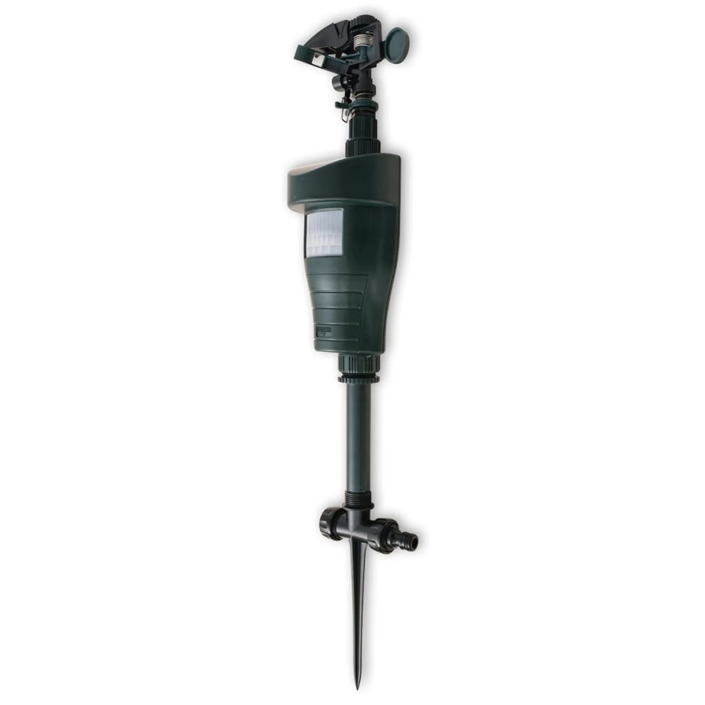 vidaXL Water Jet Animal Repeller with PIR Sensor Dark Green