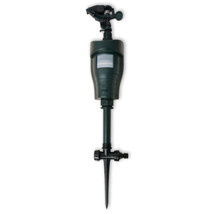 vidaXL Water Jet Animal Repeller with PIR Sensor Dark Green
