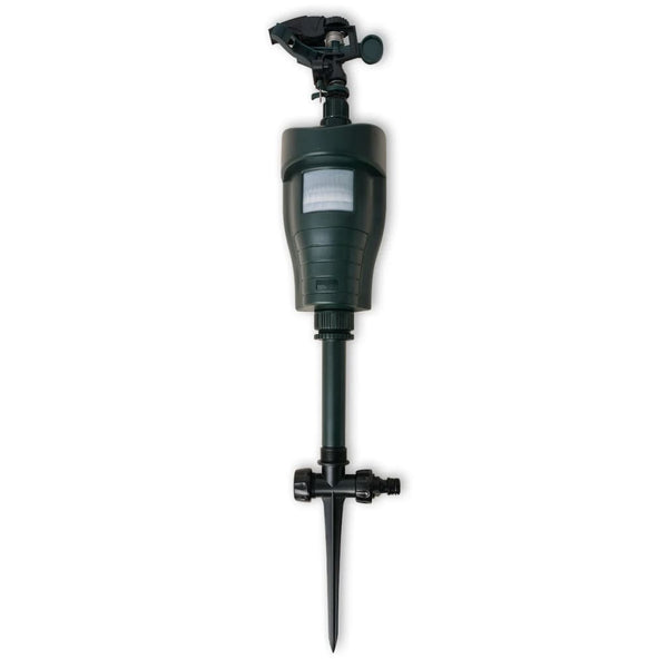 vidaXL Water Jet Animal Repeller with PIR Sensor Dark Green