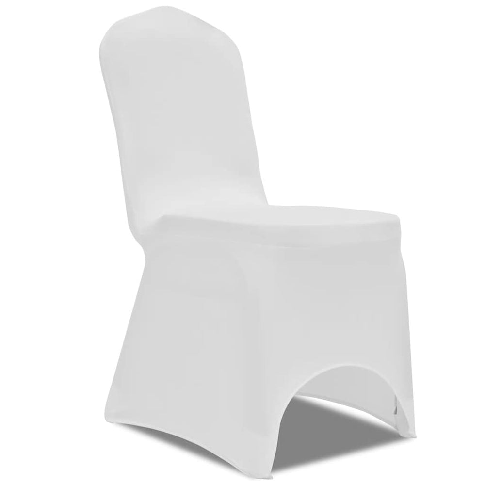 vidaXL Stretch Chair Cover 4 pcs White