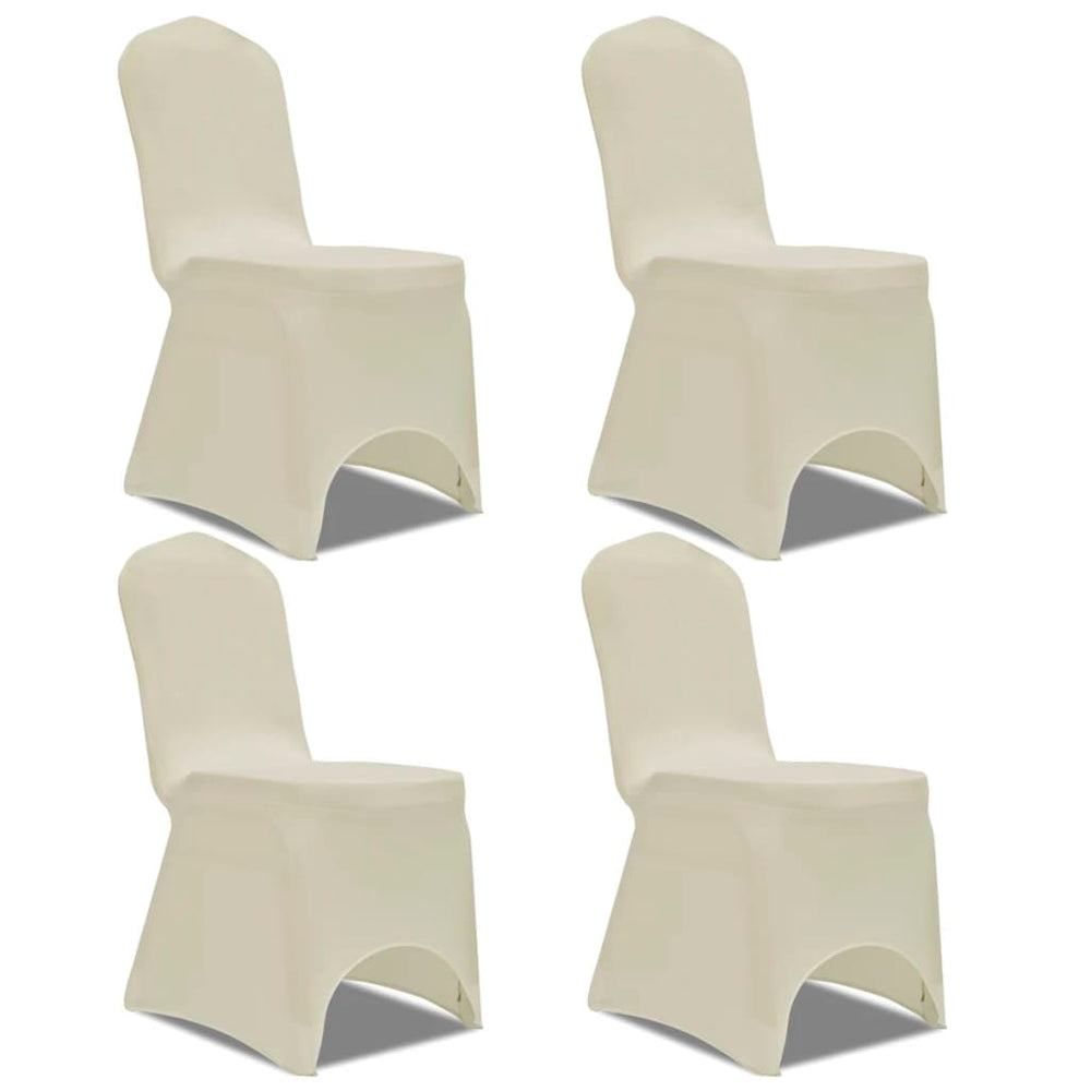 vidaXL Stretch Chair Covers 4 pcs Cream