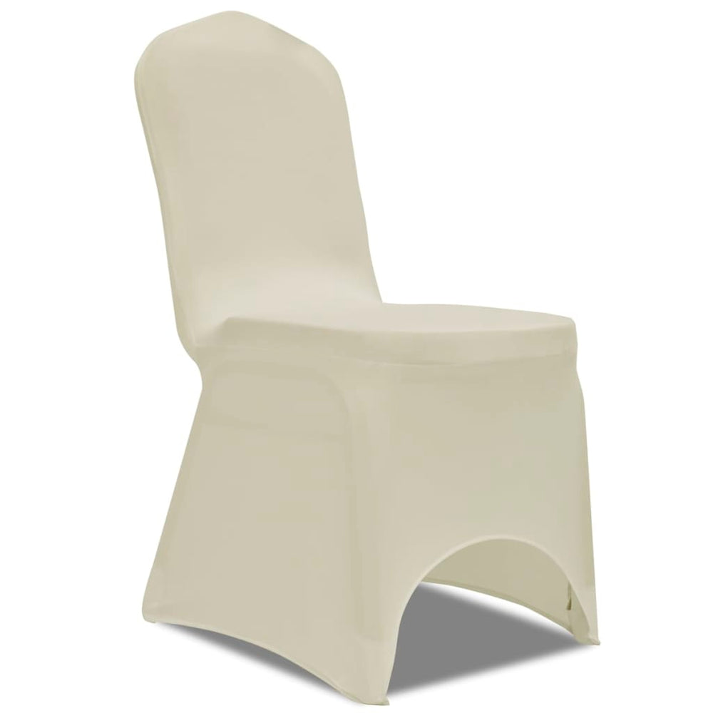 vidaXL Stretch Chair Covers 4 pcs Cream
