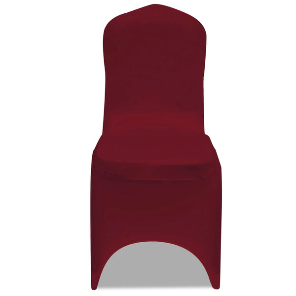 vidaXL Stretch Chair Cover 4 pcs Burgundy
