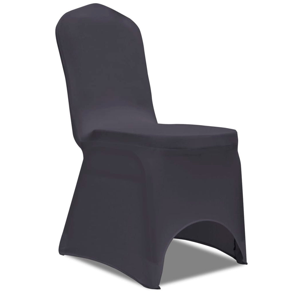 vidaXL Stretch Chair Covers 6 pcs Anthracite