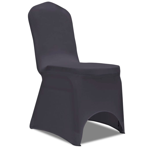 vidaXL Stretch Chair Covers 6 pcs Anthracite
