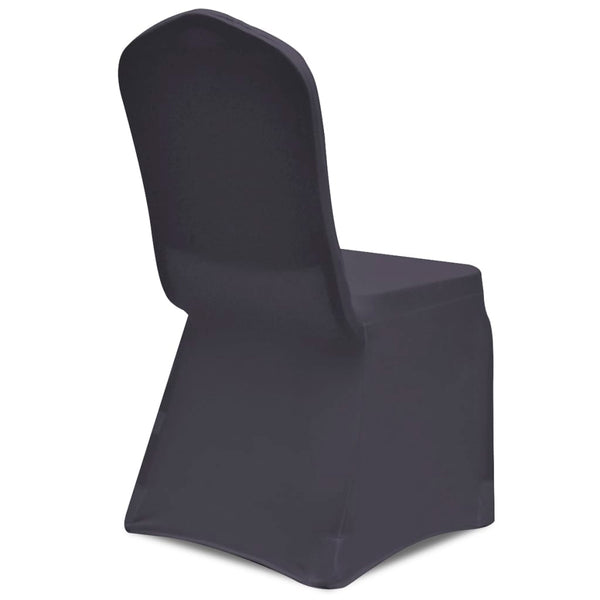 vidaXL Stretch Chair Covers 6 pcs Anthracite