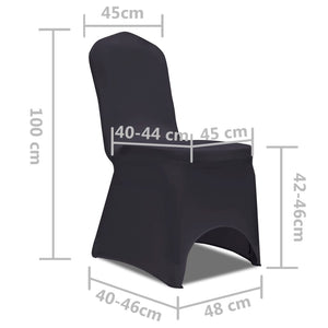 vidaXL Stretch Chair Cover 4 pcs Anthracite