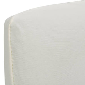 vidaXL Stretch Chair Covers Straight 4 pcs Cream