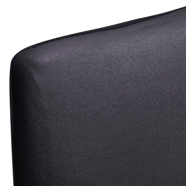 vidaXL Stretch Chair Covers Straight 6 pcs. Anthracite