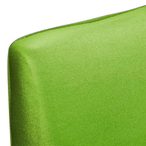 vidaXL Stretch Chair Covers Straight 4 pcs. Green