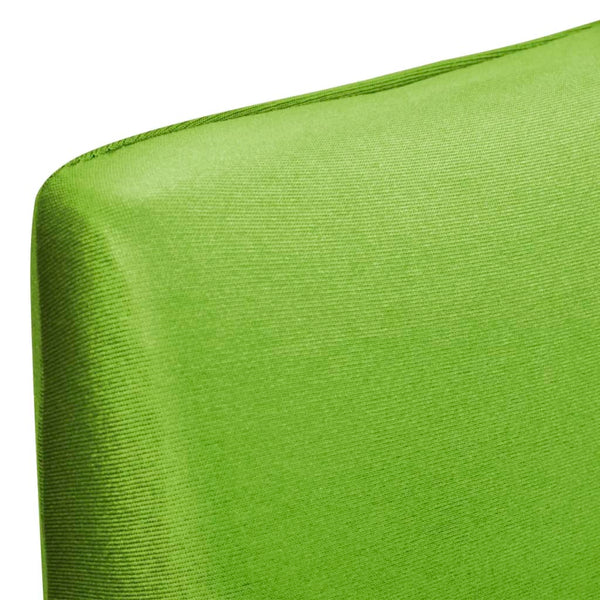 vidaXL Stretch Chair Covers Straight 4 pcs. Green