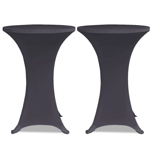 vidaXL Table Cover Stretch Cover 2 pcs 70 cm Anthracite