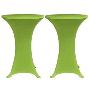 vidaXL Stretch Spandex Table Cover 2 pcs 60 cm Green