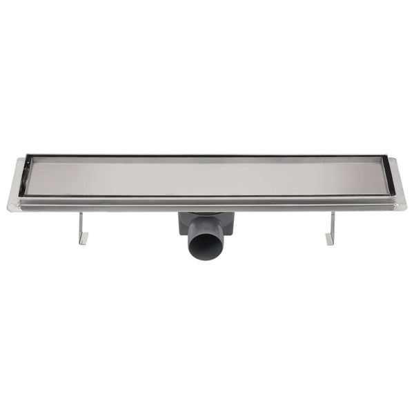 vidaXL Shower Drain 530x140 mm Stainless Steel