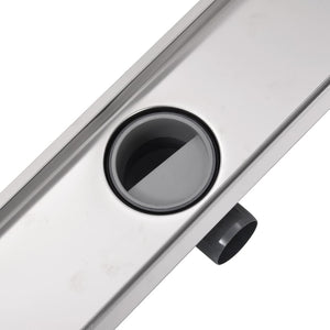 vidaXL Shower Drain 530x140 mm Stainless Steel