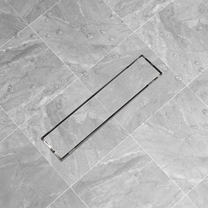 vidaXL Shower Drain 530x140 mm Stainless Steel