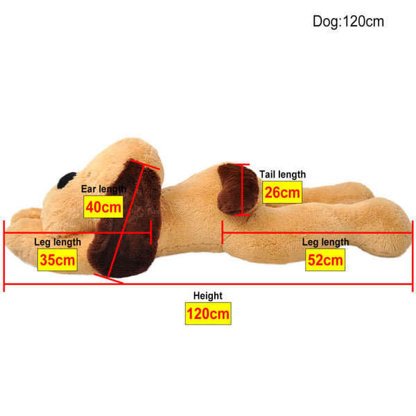 XXL Plüschhund Braun 120cm