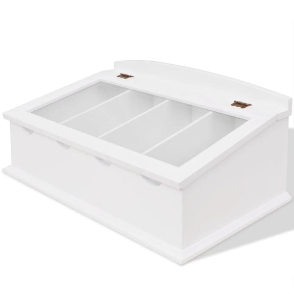 vidaXL Cutlery Drawer MDF White Baroque Style