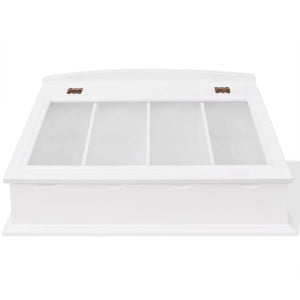 vidaXL Cutlery Drawer MDF White Baroque Style