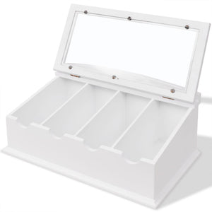 vidaXL Cutlery Drawer MDF White Baroque Style