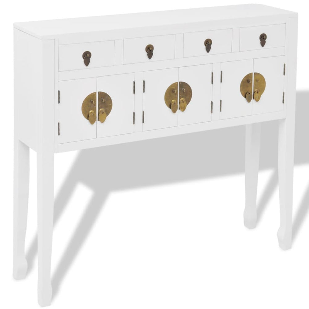 vidaXL Sideboard Chinese Style Solid Wood White