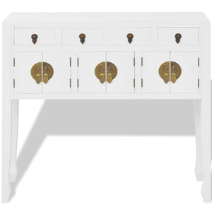 vidaXL Sideboard Chinese Style Solid Wood White