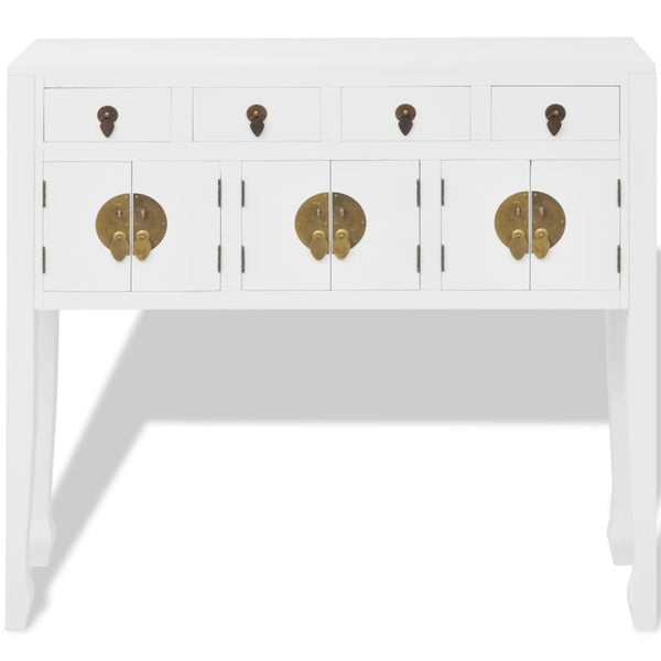 vidaXL Sideboard Chinese Style Solid Wood White
